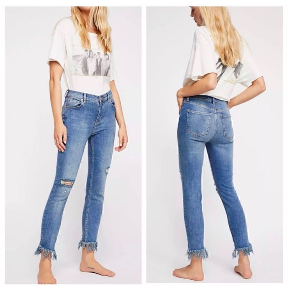 Free people we the free Great Heights raw hem jean 30
